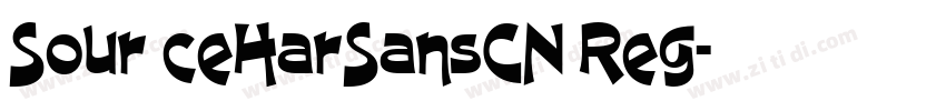 Sour ceHarSansCN Reg字体转换